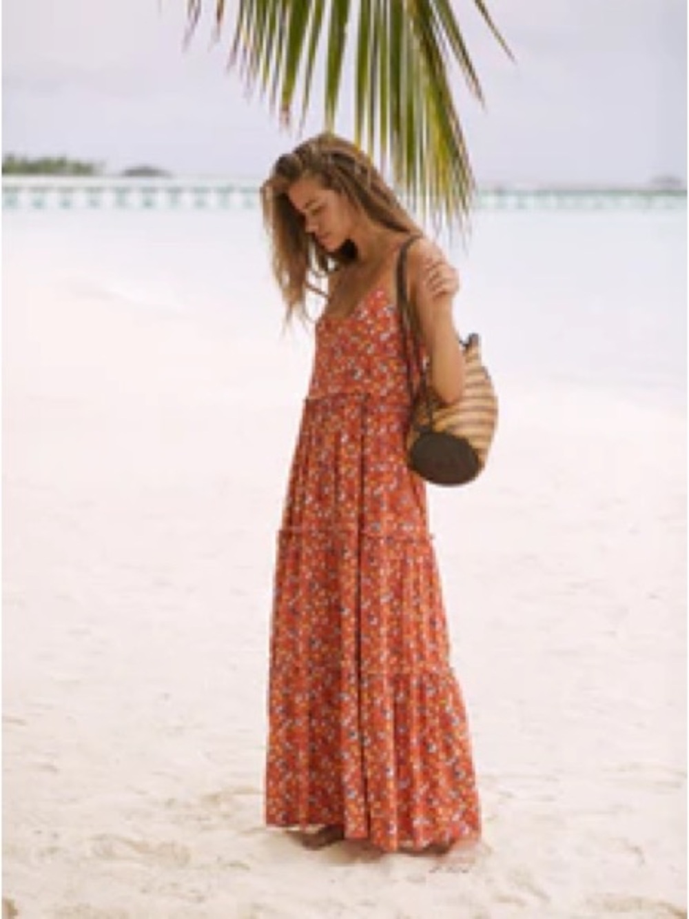 Auguste the label Agnes Fleur Maxi Dress Rust